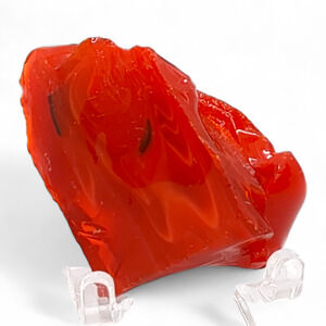 Amberina and Ruby‎ Swirl Slag Art Glass Cullet #4S54
